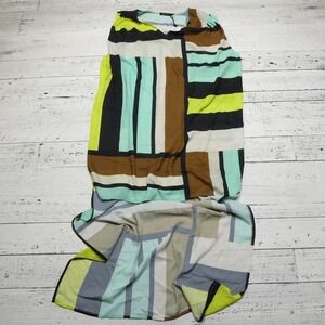 Lenny Niemeyer Swim Dress Womens L Geometric Print Maxi Sleeveless Summer Resort